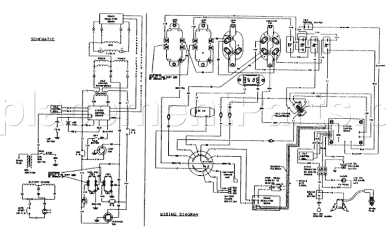 Page E Diagram and Parts List for 9782-2  Briggs and Stratton Generator
